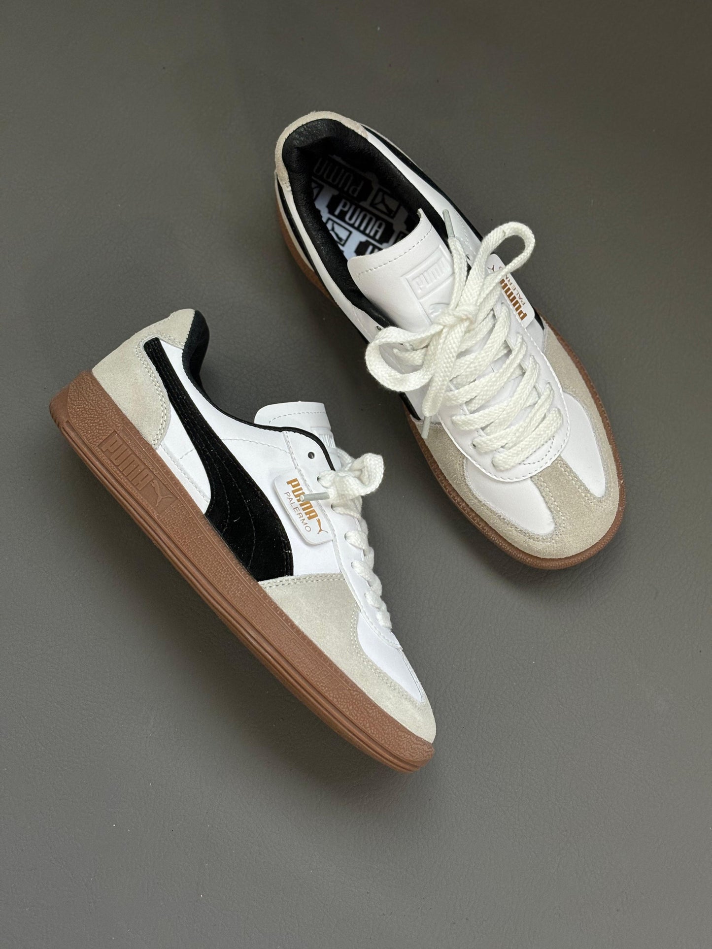 Puma Palermo White Grey Gum