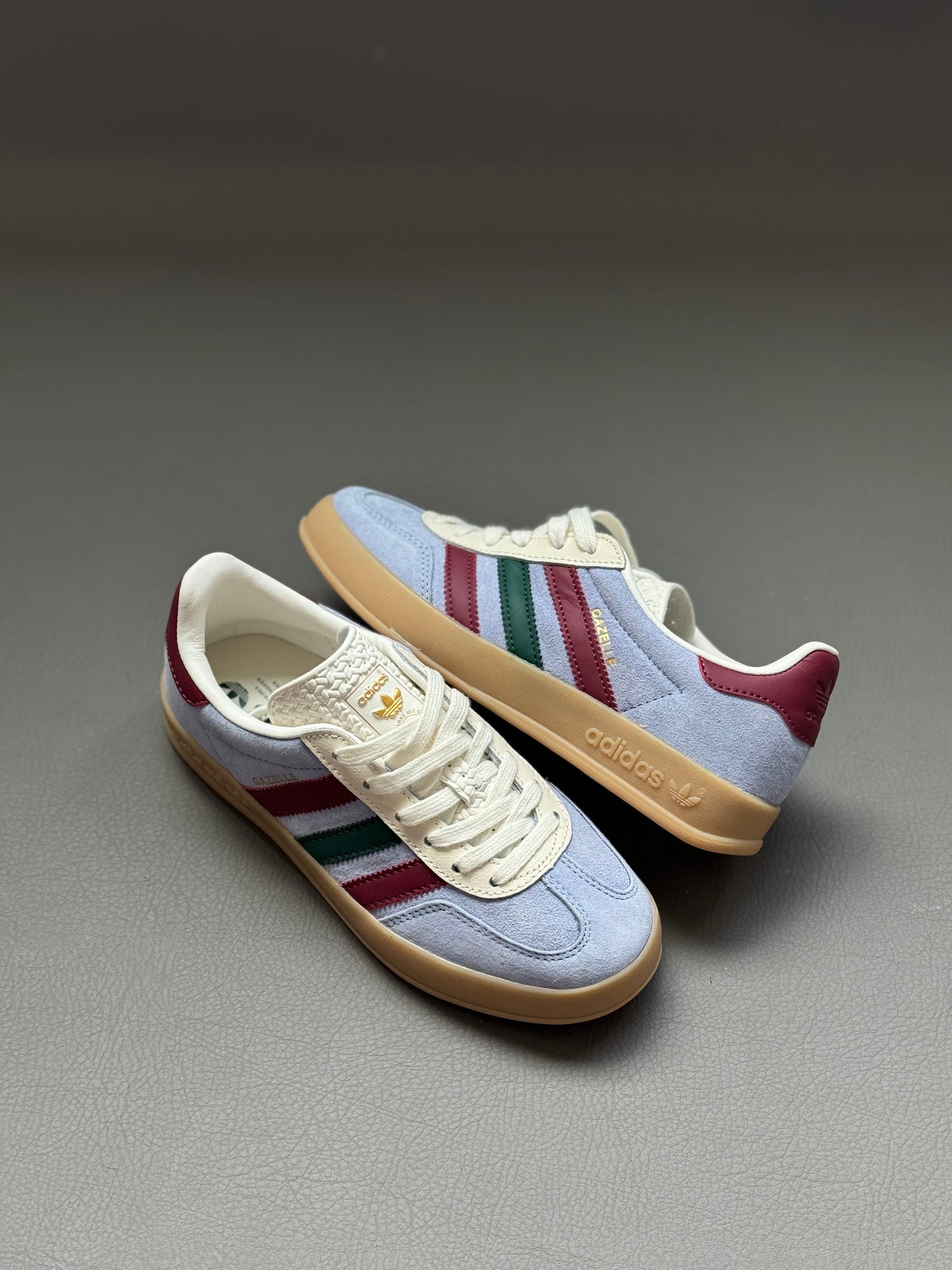 Adidas Gazelle Indoor Blue Dawn Collegiate Burgundy