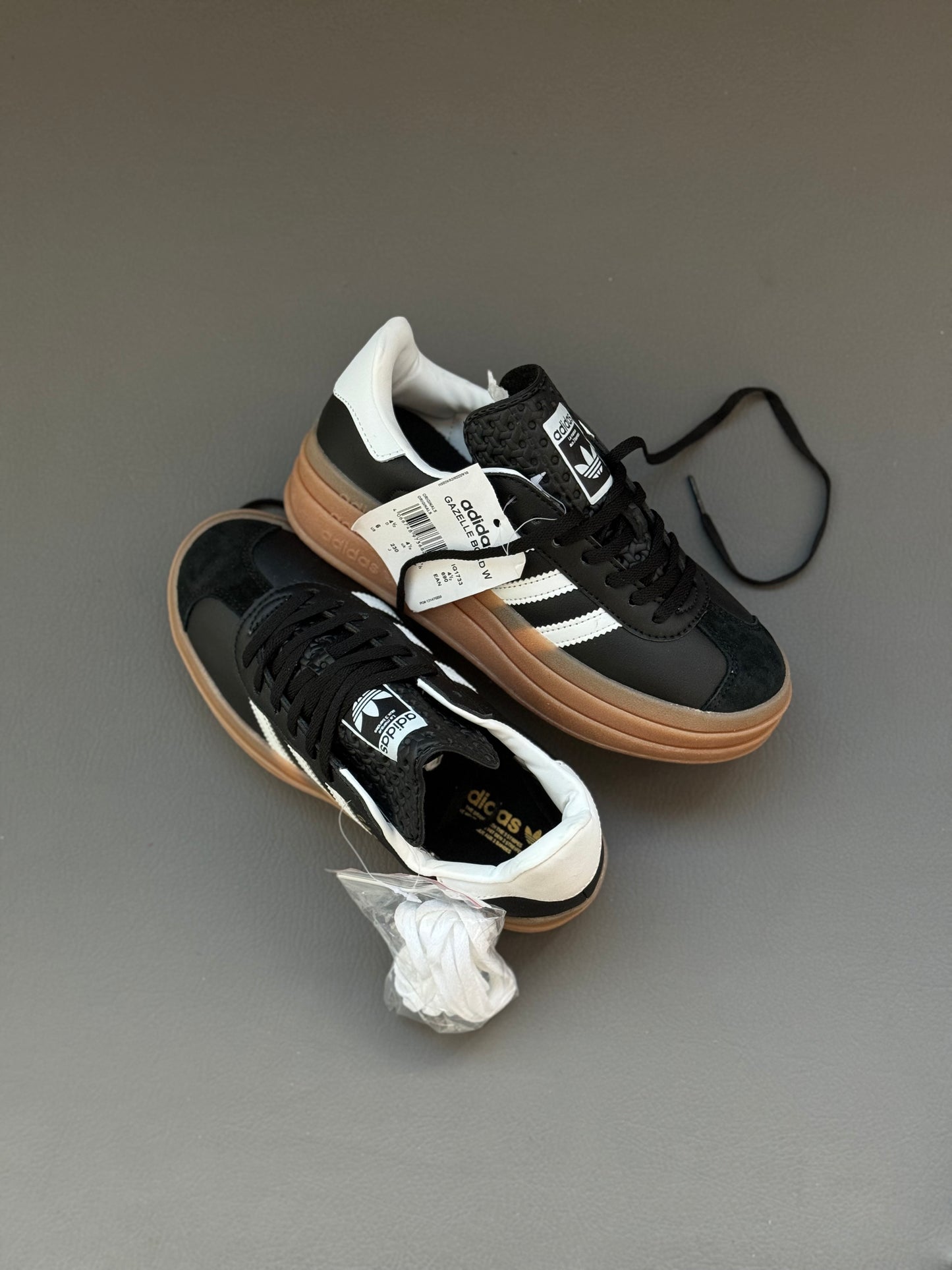 Adidas Gazelle Bold Atmos Black White Gum