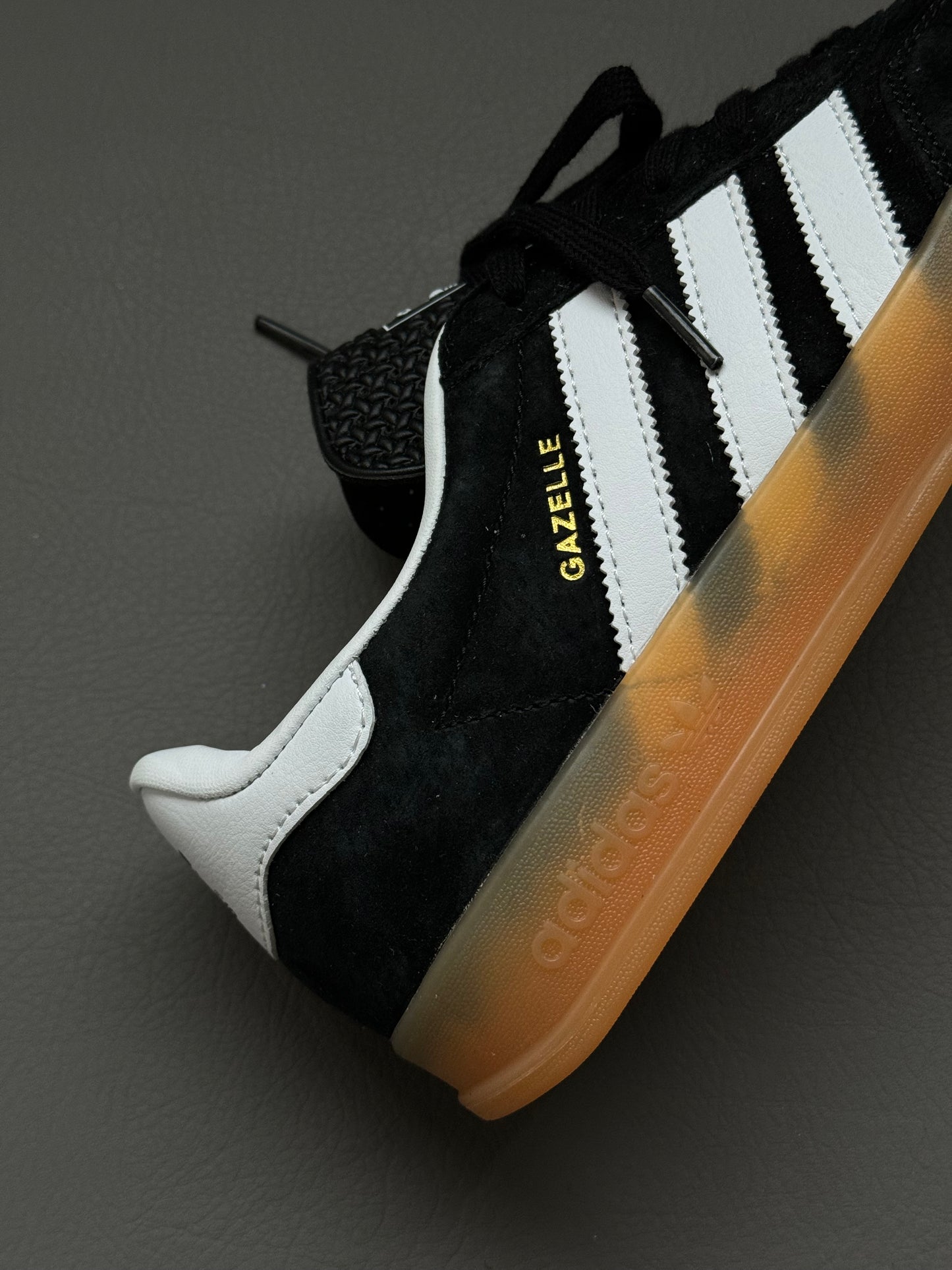 Adidas Gazelle Black White Gum