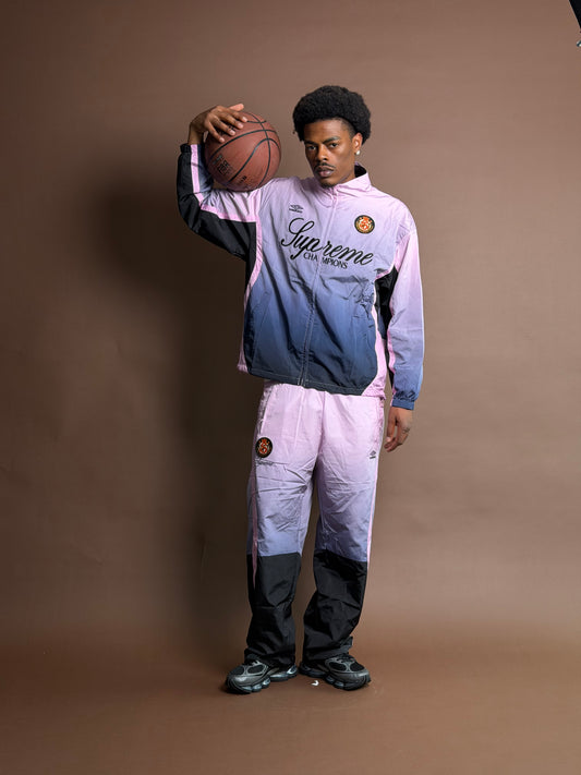 SUPREME Umbro Gradient Track Pink