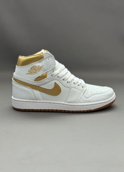 Air Jordan 1 High White and Gold