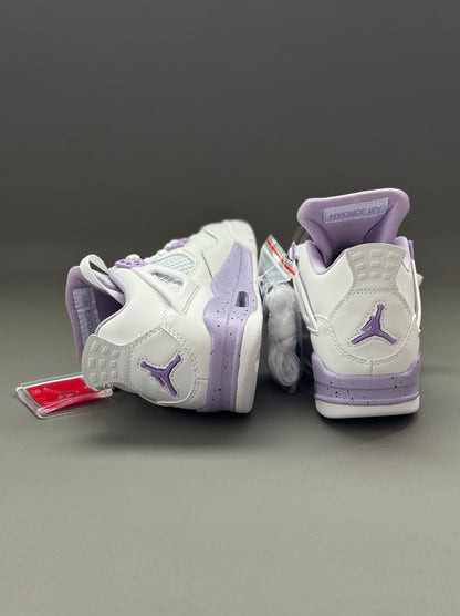 Air Jordan 4 White Purple Oreo