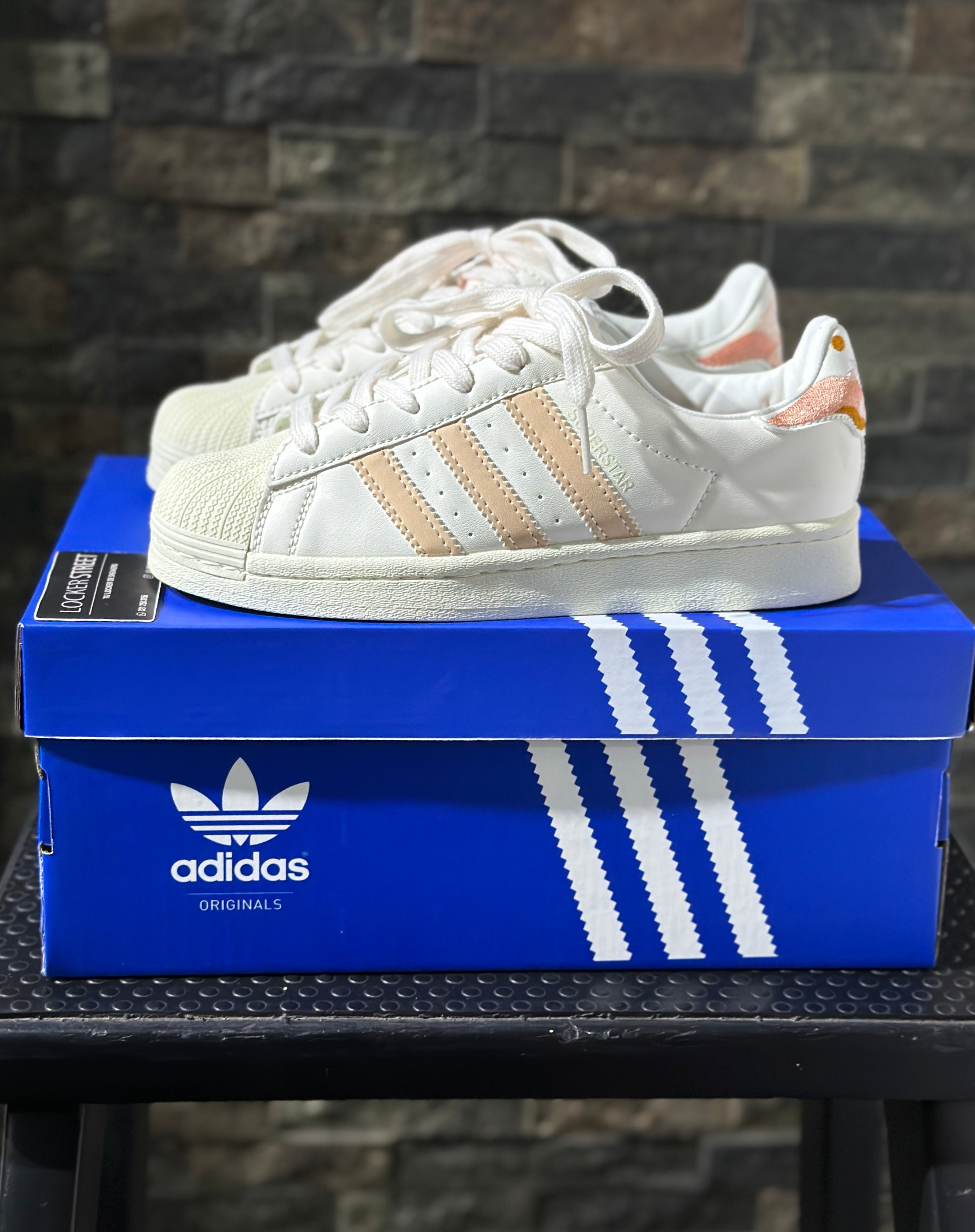 Adidas Superstar Blanco Azul shingles para